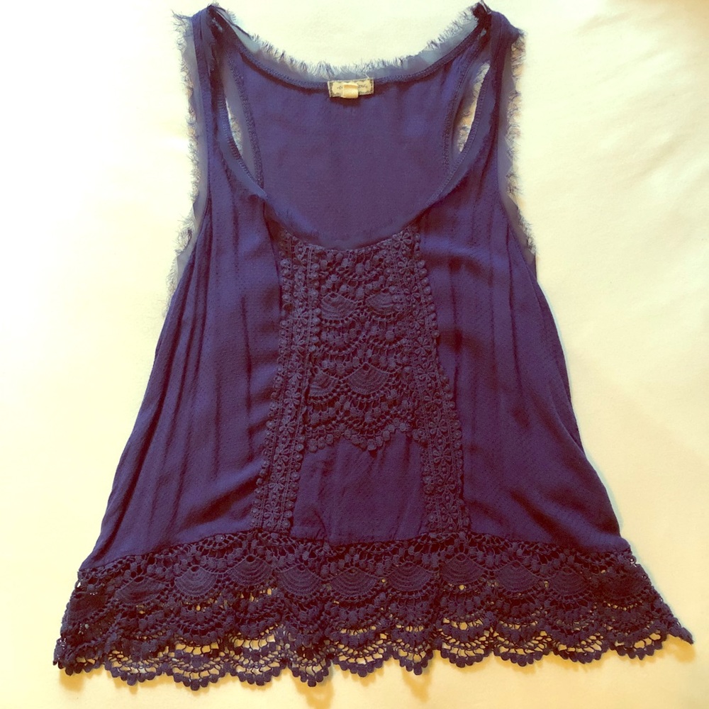 Navy blue top